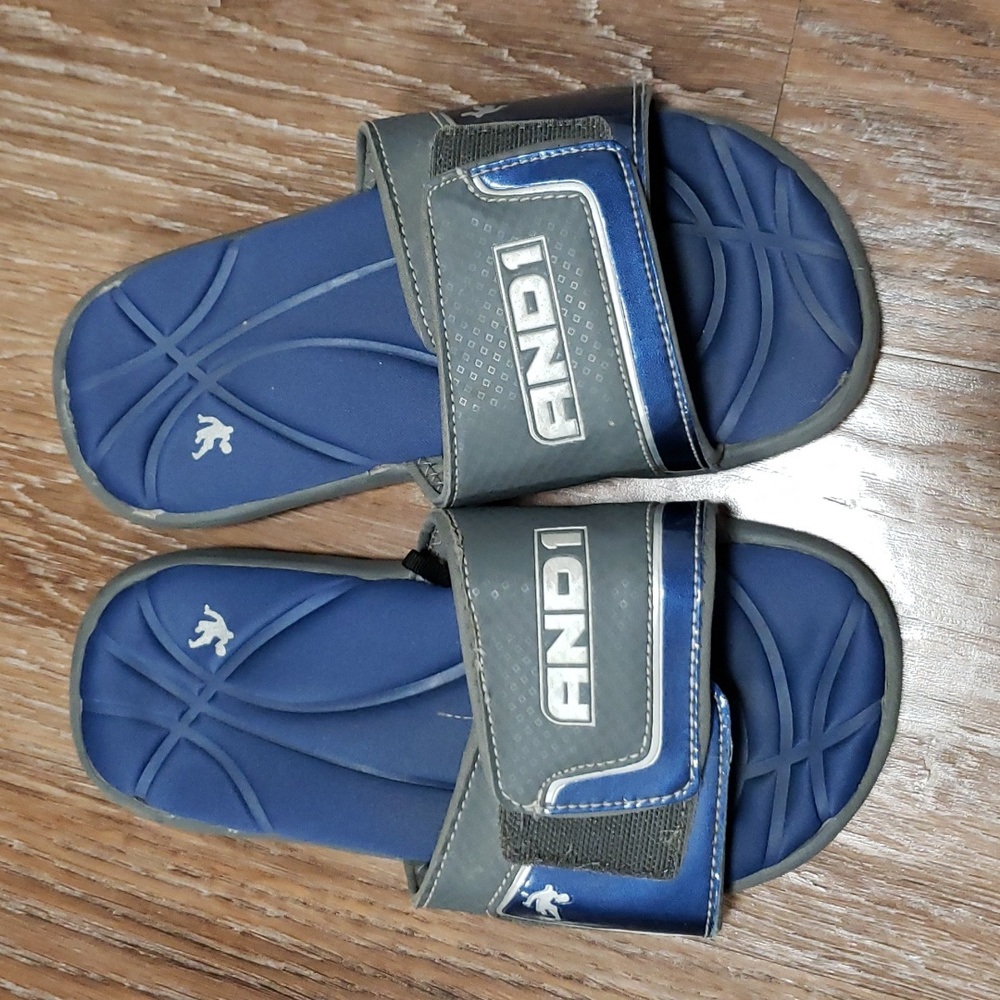 (4) AND1 Youth Unisex Comfort Slides Slip On Casual Athleisure Basketball Comfy